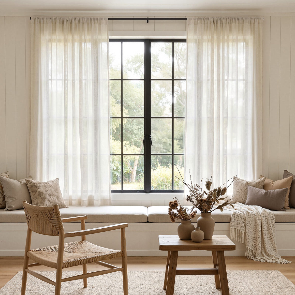 SemiLite Custom Semi-Sheer Curtain - Joydeco