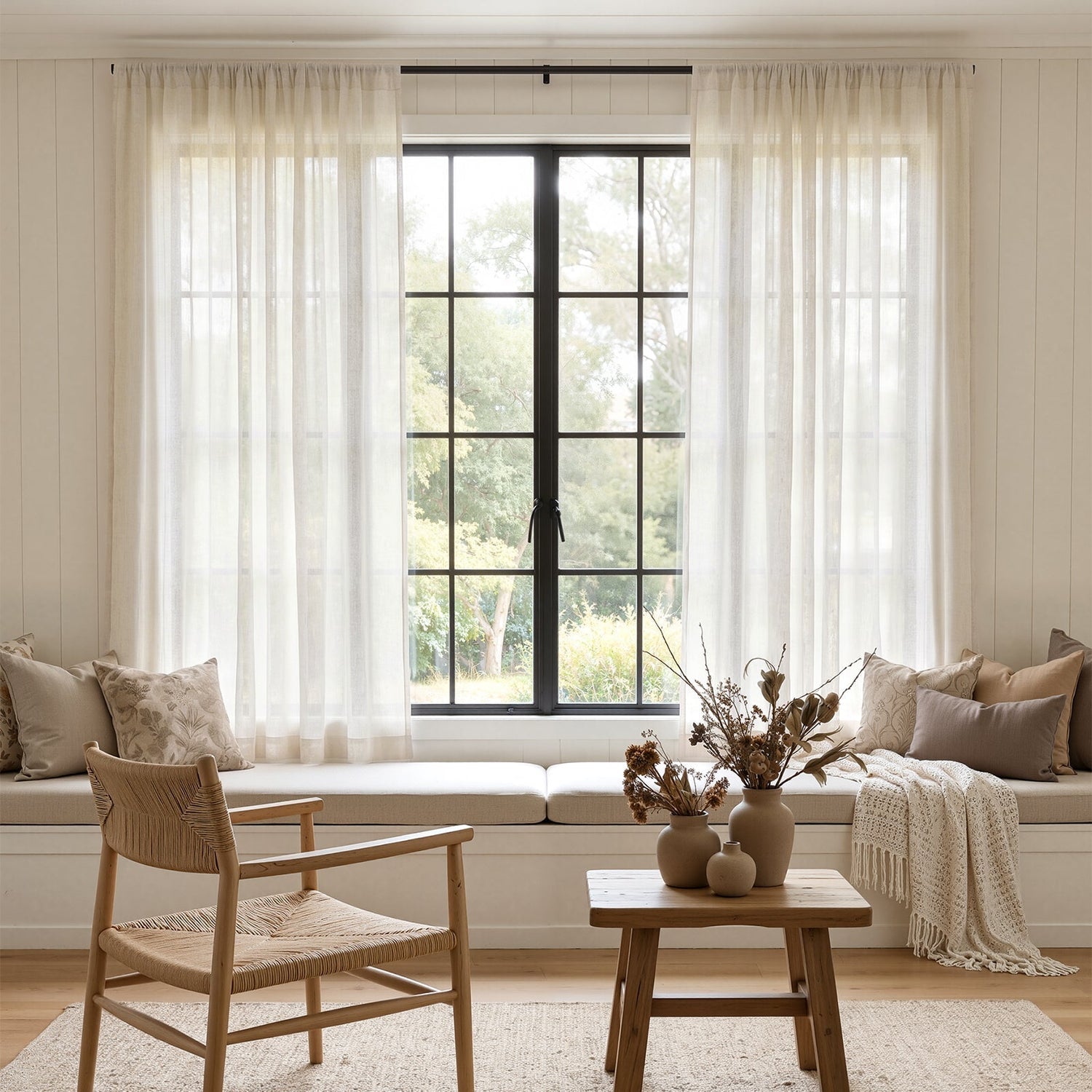SemiLite Custom Semi-Sheer Curtain - Joydeco