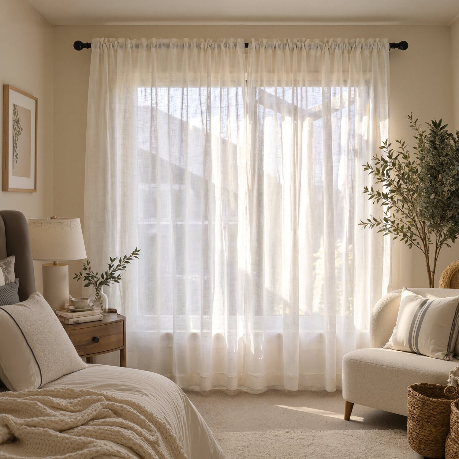 Aurora Jacquard Sheer Curtain - Joydeco UK