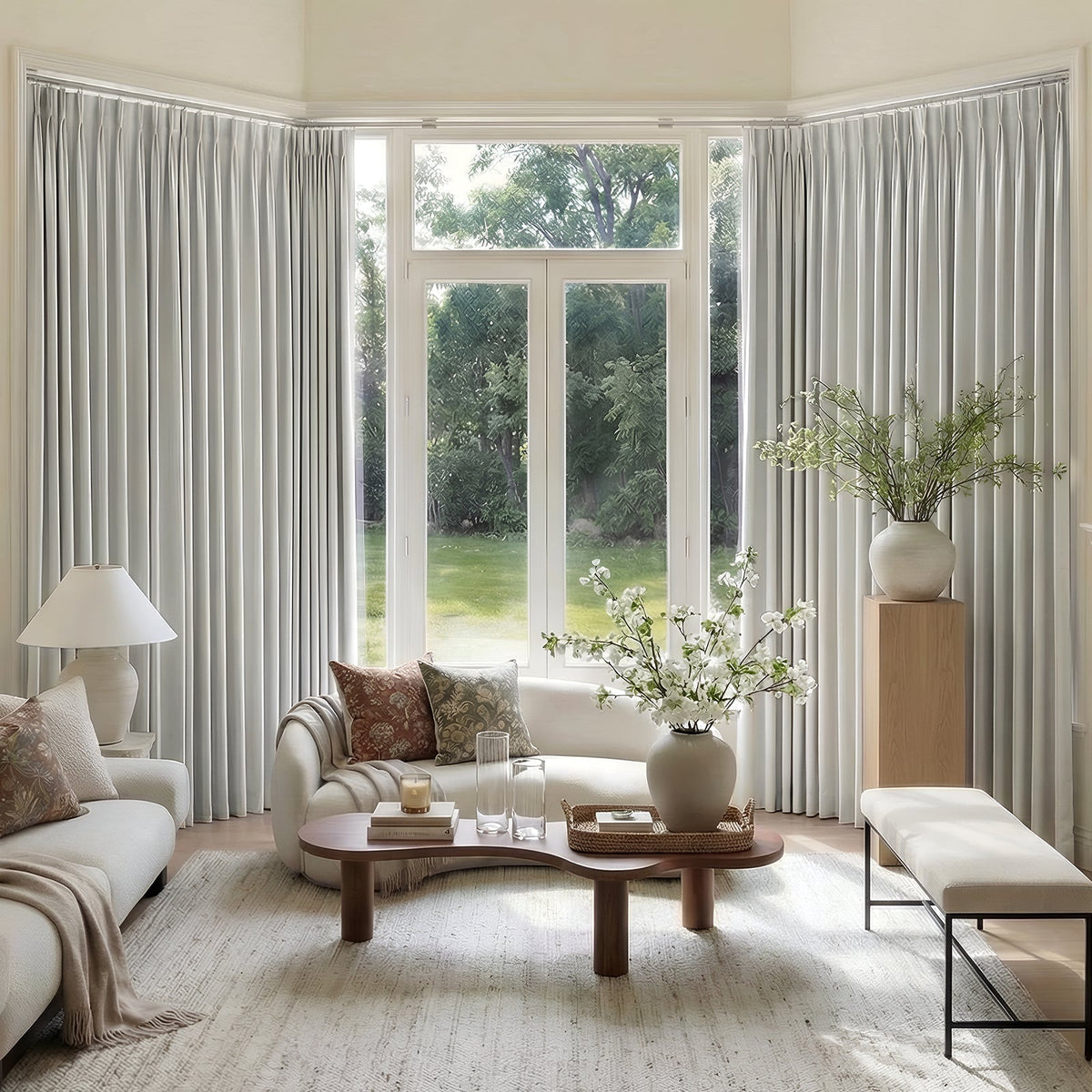 Arden Satin 100% Blackout Curtain - Joydeco UK