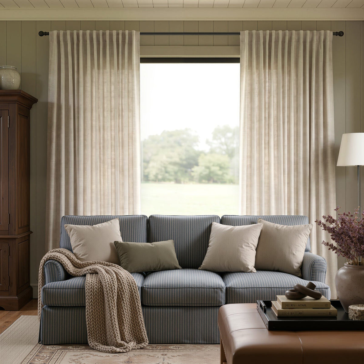Rowan Light Filtering Linen Curtain - Joydeco UK