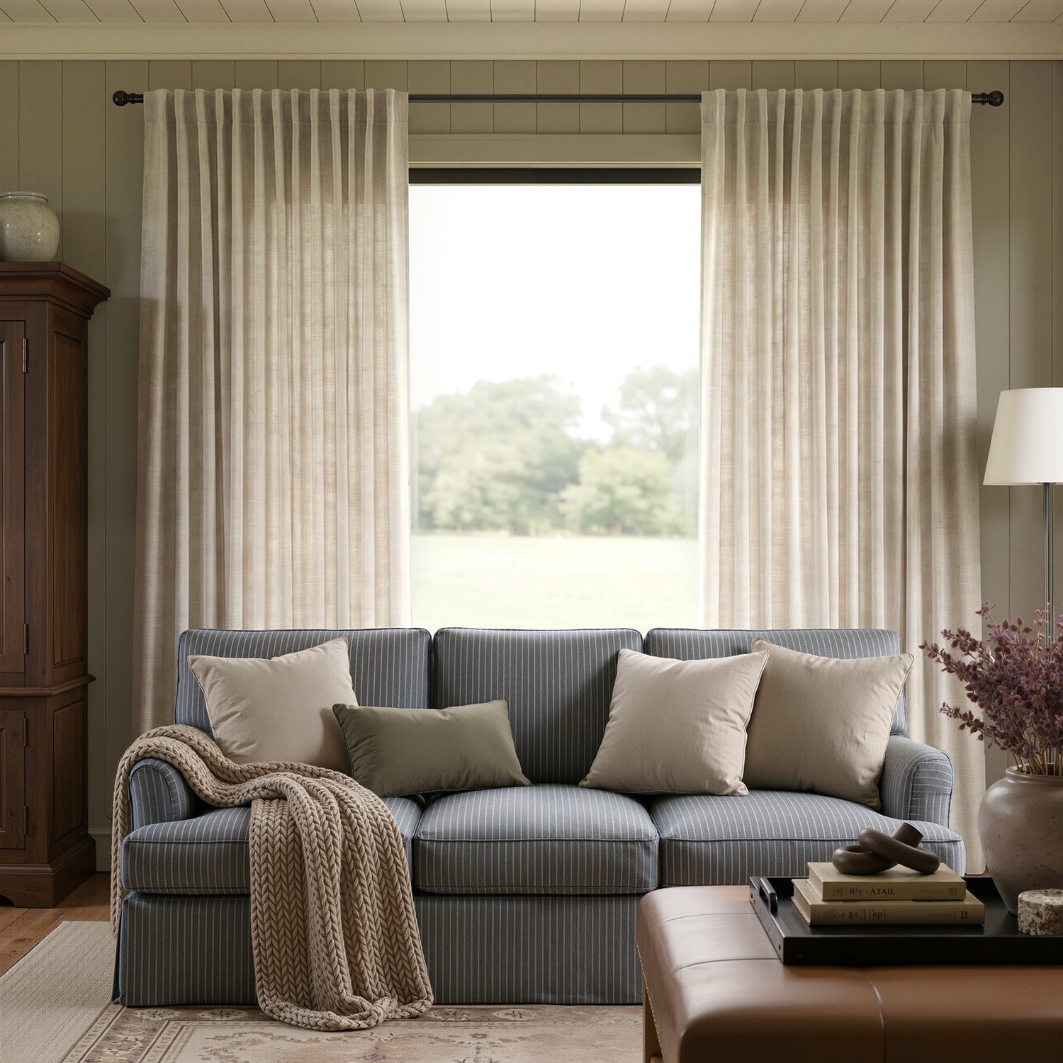 Rowan Light Filtering Linen Curtain - Joydeco UK