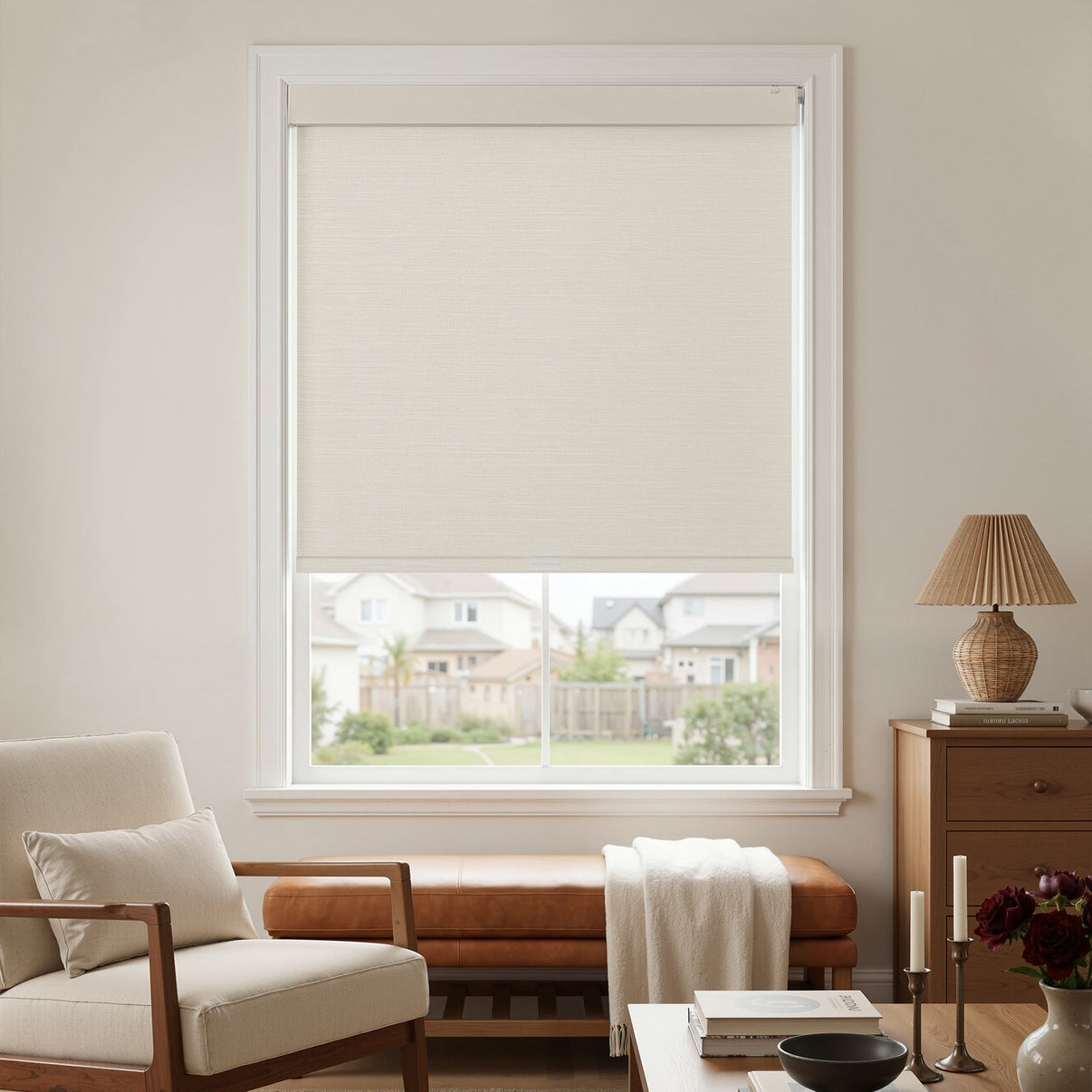 Ashby Cordless No-Drill Blackout Roller Blind - Joydeco UK