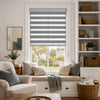 Parker Light Filtering No-Drill Dual Layer Zebra Blind