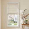 Braden Cotton Linen Light Filtering No-Drill Roman Blind