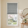 Braden Cotton Linen Light Filtering No-Drill Roman Blind