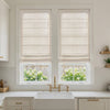 Oak Cotton Linen Semi-Blackout No-Drill Roman Blind
