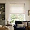 Rowan No-Drill Light Filtering Linen Roman Blind
